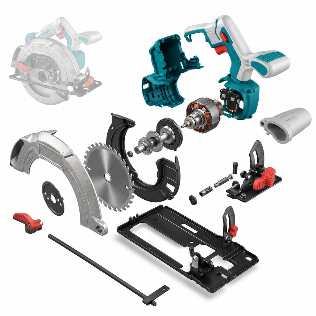 TOTAL 20V Brushless Cordless Circular Saw – 185mm (7-1/4")