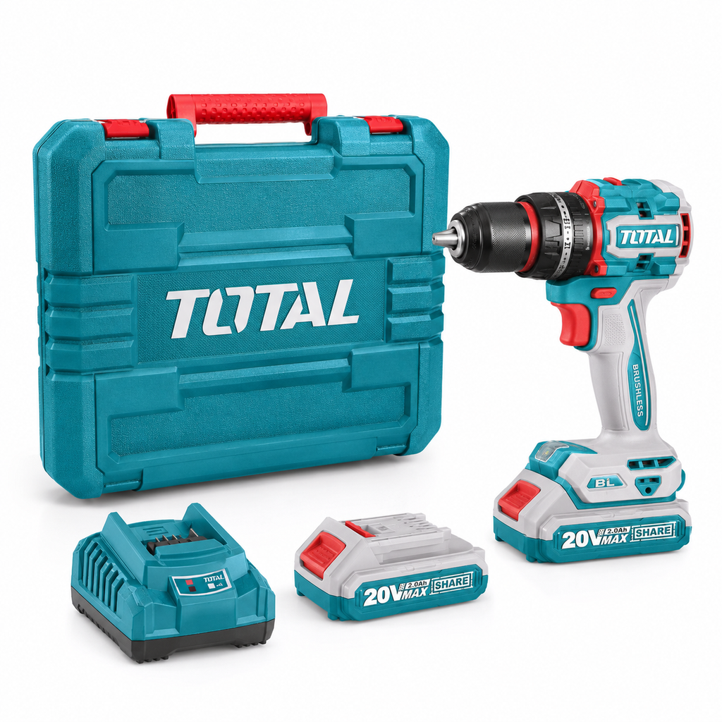 TOTAL 20V Brushless Cordless Impact Drill