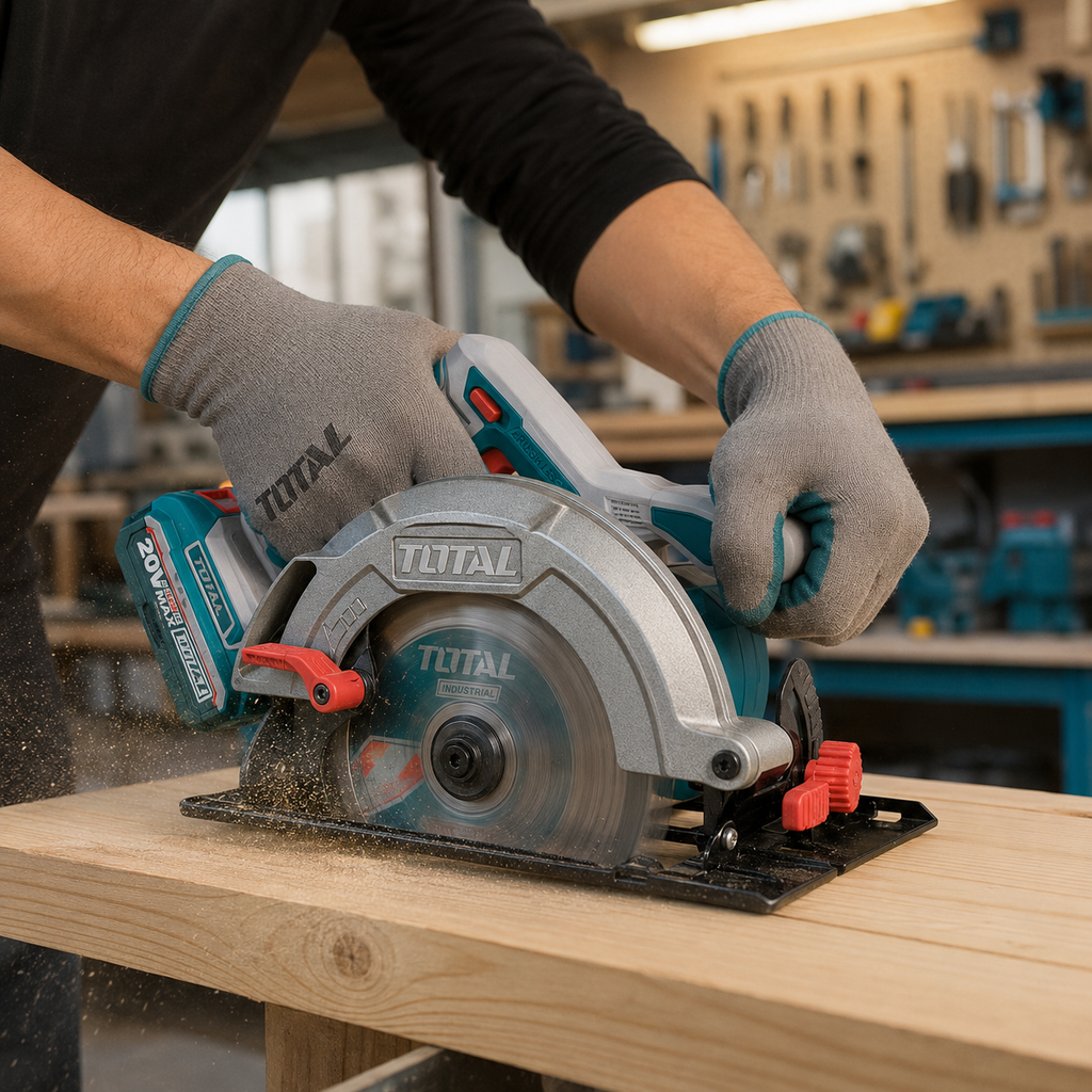 TOTAL 20V Brushless Cordless Circular Saw – 185mm (7-1/4")