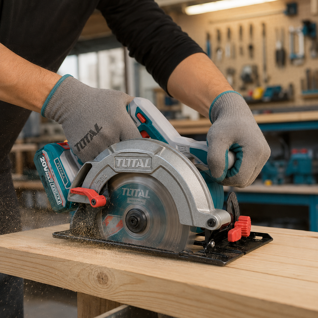 TOTAL 20V Brushless Cordless Circular Saw – 185mm (7-1/4")